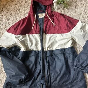 The original weatherproof, heavy duty bends Navy and red windbreaker jac…